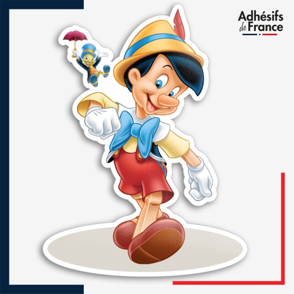 Sticker Disney - Pinocchio et Jiminy Cricket