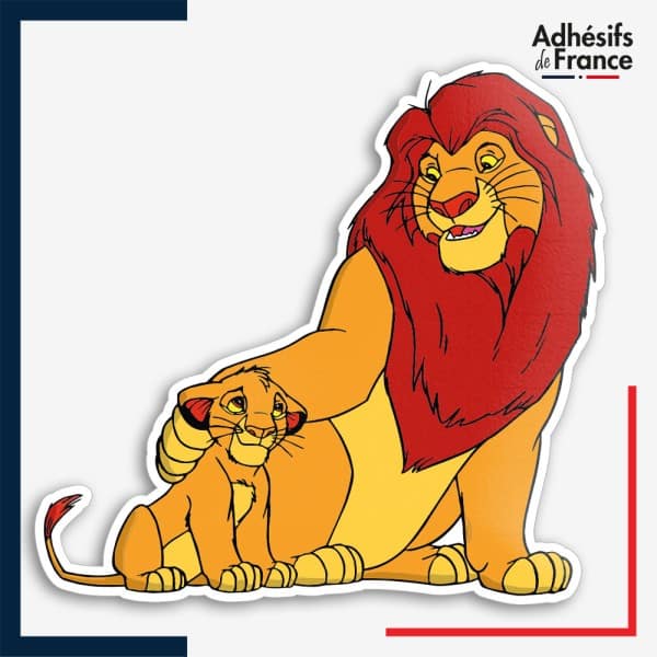 Sticker Disney - Le Roi Lion - Simba et Mufasa