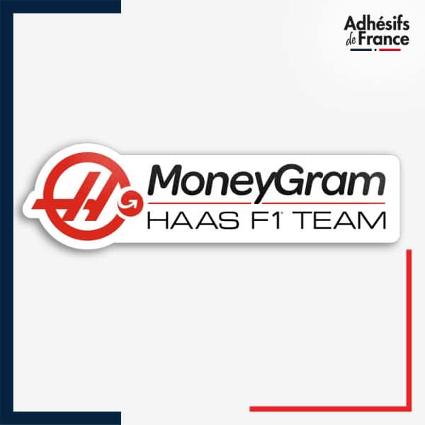 Sticker Formule 1 - Logo écurie F1 - MoneyGram Haas