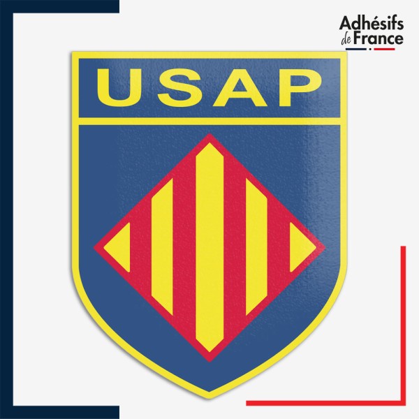 Sticker logo rugby - Club Perpignan - USAP - Union Sportive Arlequins Perpignanais