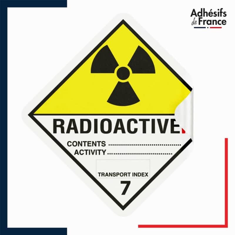 étiquette ADR Classe 7.2 matières radioactives 2.