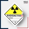 étiquette adhésive ADR Classe 7.3 matières radioactive III