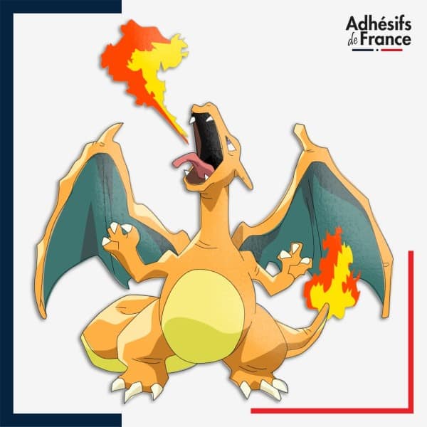 Sticker Pokémon Dracaufeu