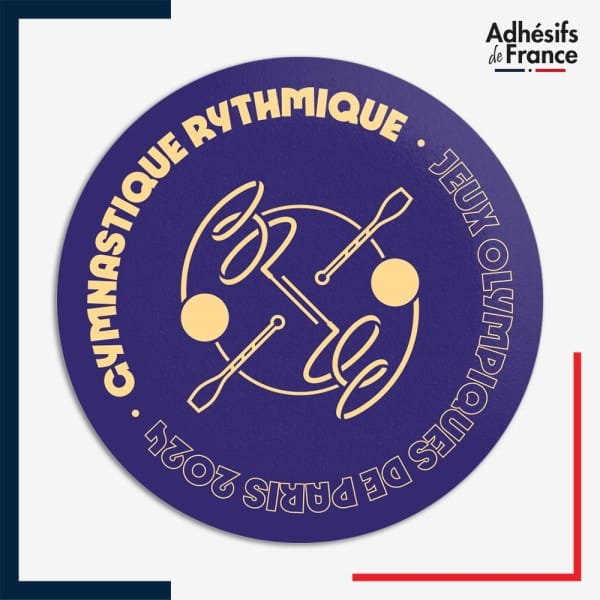 Sticker JO Paris 2024 Pictogramme Gymnastique rythmique