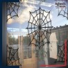 Sticker sur vitre Halloween Toiles d'araignées